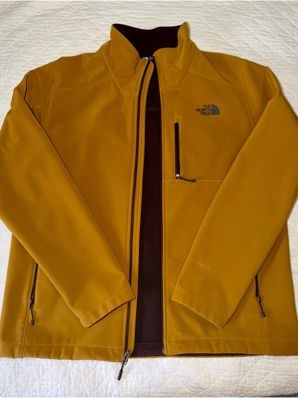 The North Face Men’s Mustard Yellow Softshell Jacket